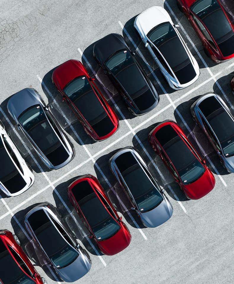 Tesla vehicles ready for delivery